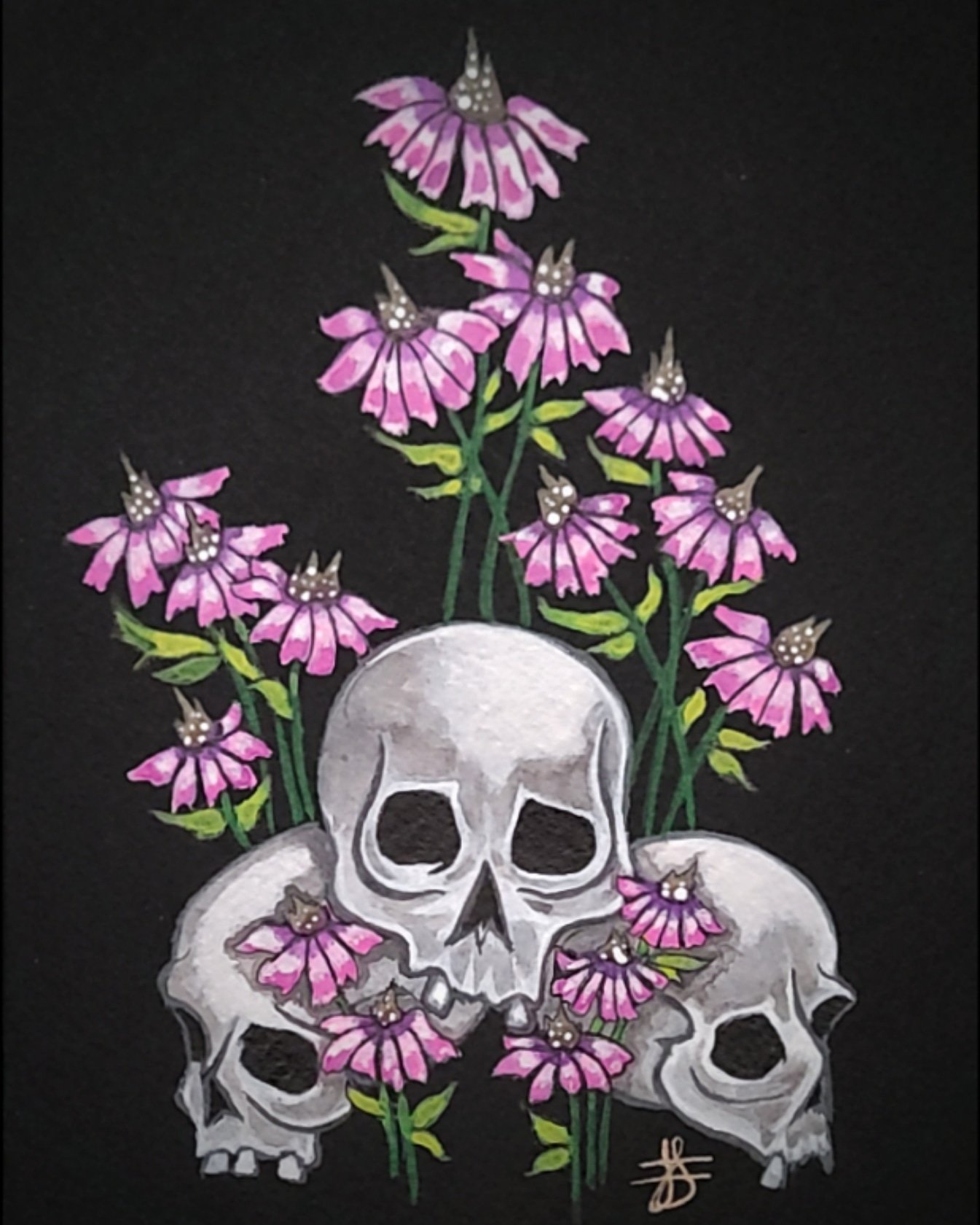 Image of Skulls in the Garden
