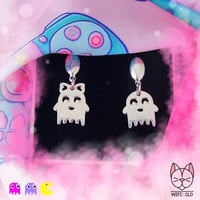 Image 1 of Pacman Kawaii Couple Earrings