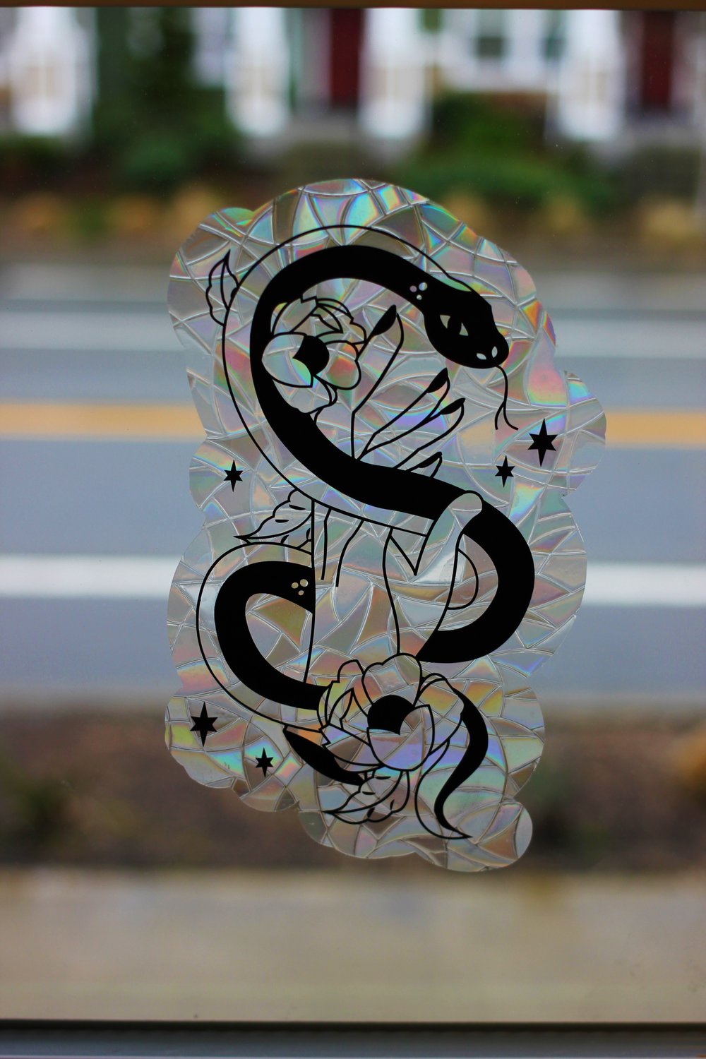 Image of Snake Flowers Sun Catcher