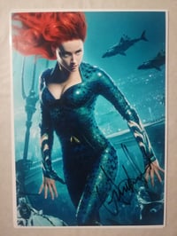 Image 1 of DC Aquaman Signed Amber Heard A4