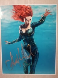 Image 1 of Aquaman Mera Signed by Amber Heard 10x8