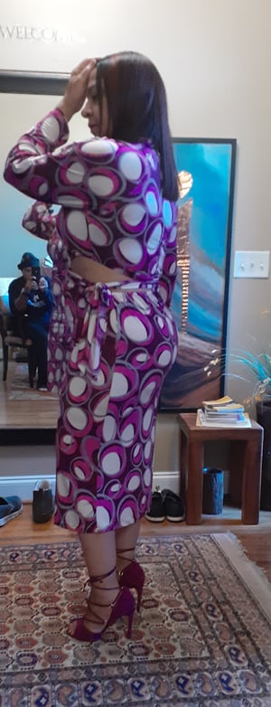 Image of CNC stretch knit dress