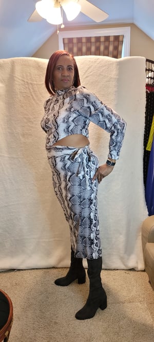 Image of CNC stretch knit dress