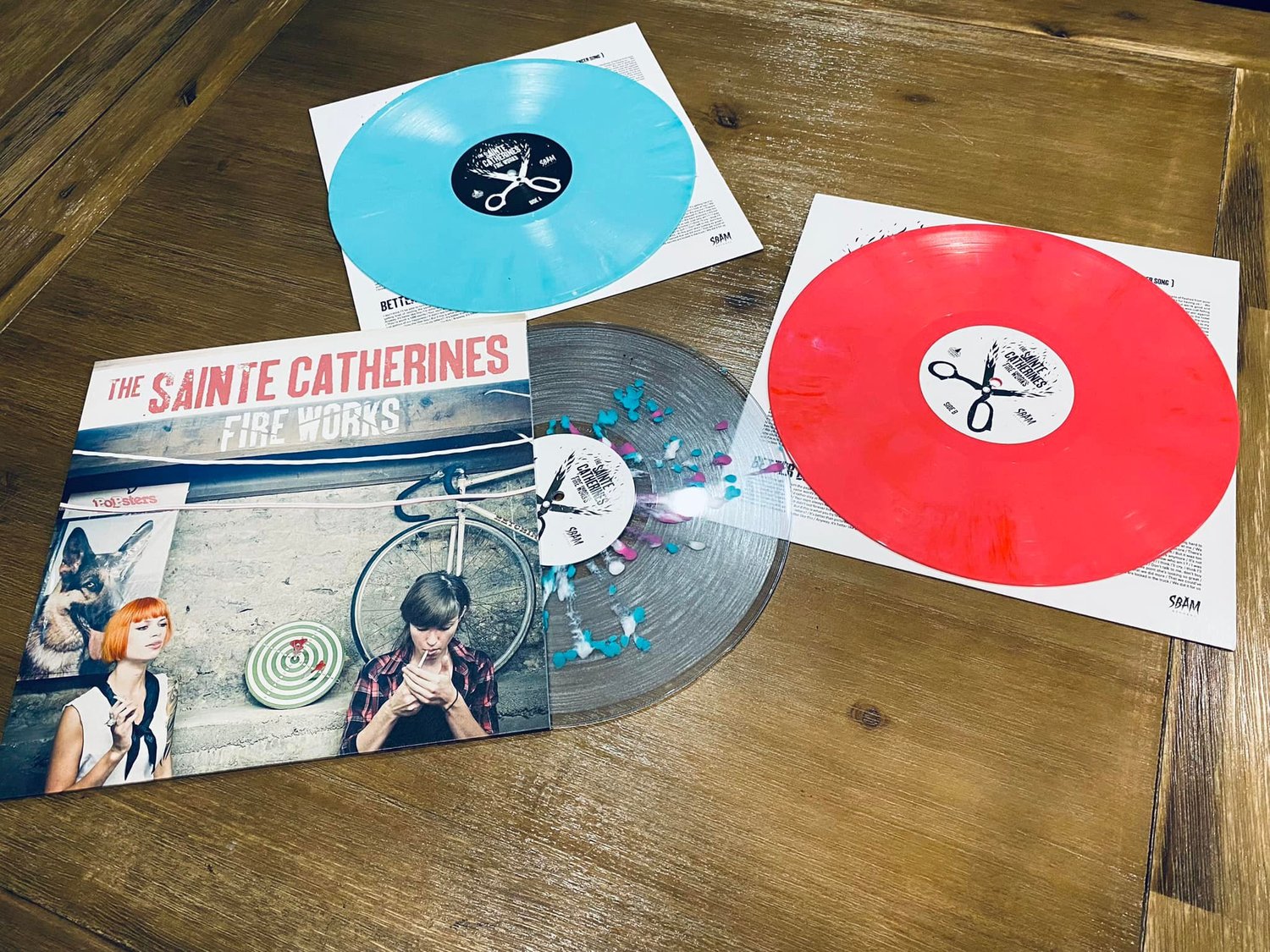 Image de The Sainte Catherines " FIRE WORKS" LP repress