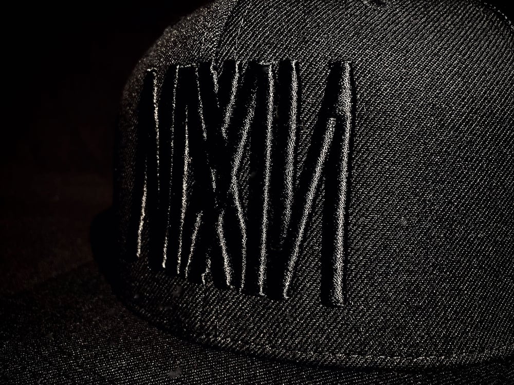 "NIXXIN" Logo Flat Bill  Hat (Blk/Blk)