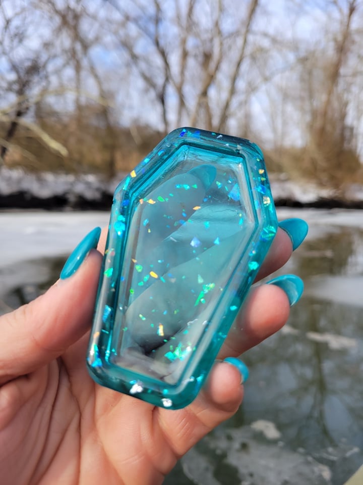 Image of Turquoise Ice Mini Coffin Tray