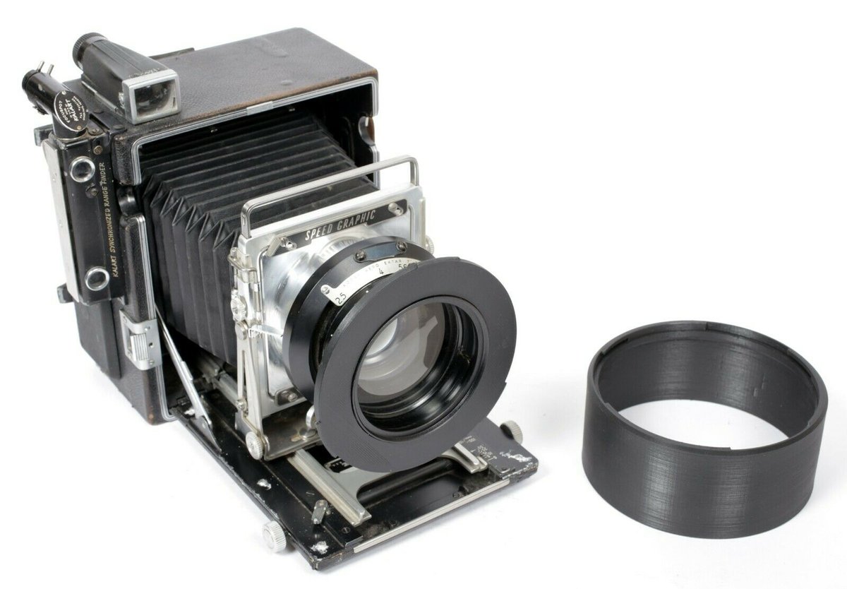 Kodak Aero Ektar 178mm F2.5 Accessories (caps/shade/graflex lens board)