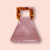 Image 1 of Croc Pyramid Handbag