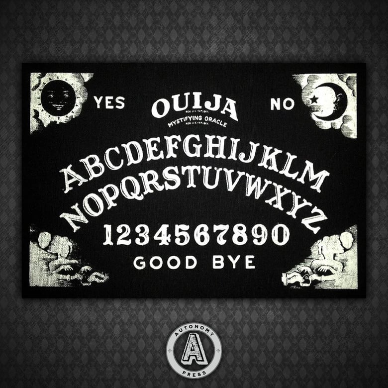 Image of Ouija Board - Black Canvas Patch