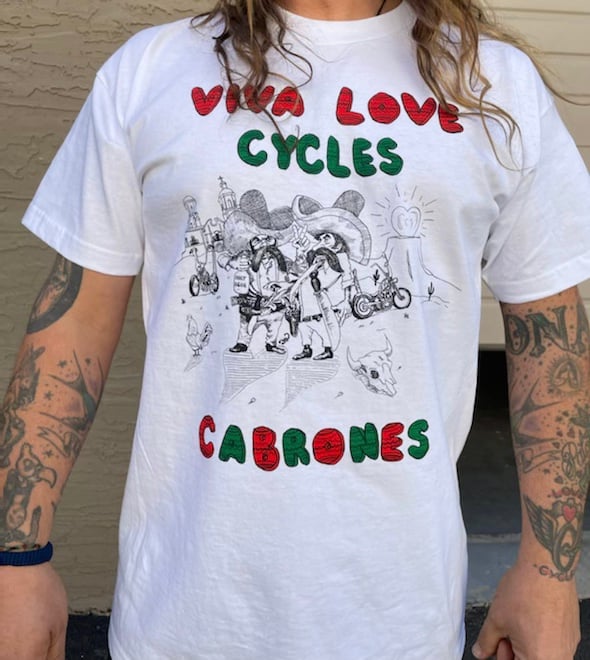 Image of Viva Love Cycles Cabrones Tee