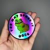Holographic Kinky Frog Sticker