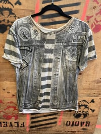 Image 2 of SILVER STAR LEATHER JACKET T SHIRT