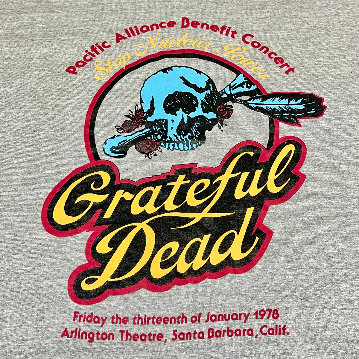 Original Vintage Grateful Dead Stop Nuclear Benefit Concert Tee!!! LARGE!
