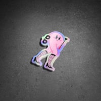 Image 2 of Sexy Kirby Holographic Sticker