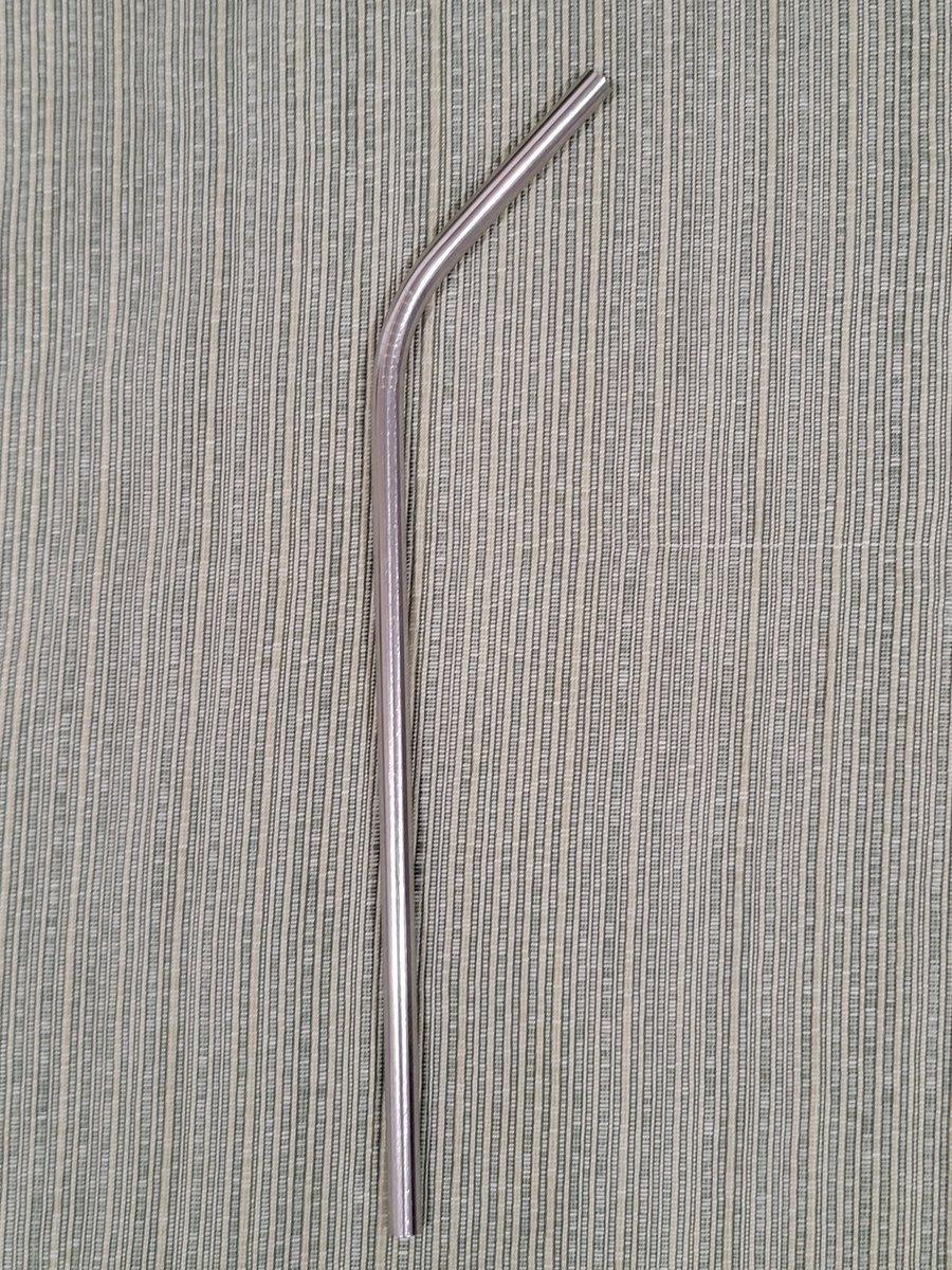 Long Bent Stainless Steel Straw — The Ecoporium