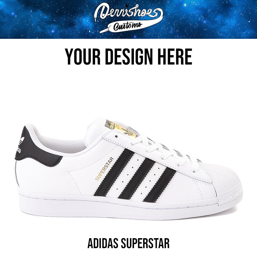 Image of Custom Hand Painted Made To Order Adidas Superstar Shoes (Men/Women)