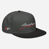 Image 4 of Anaheim Snapback - Red and White Font