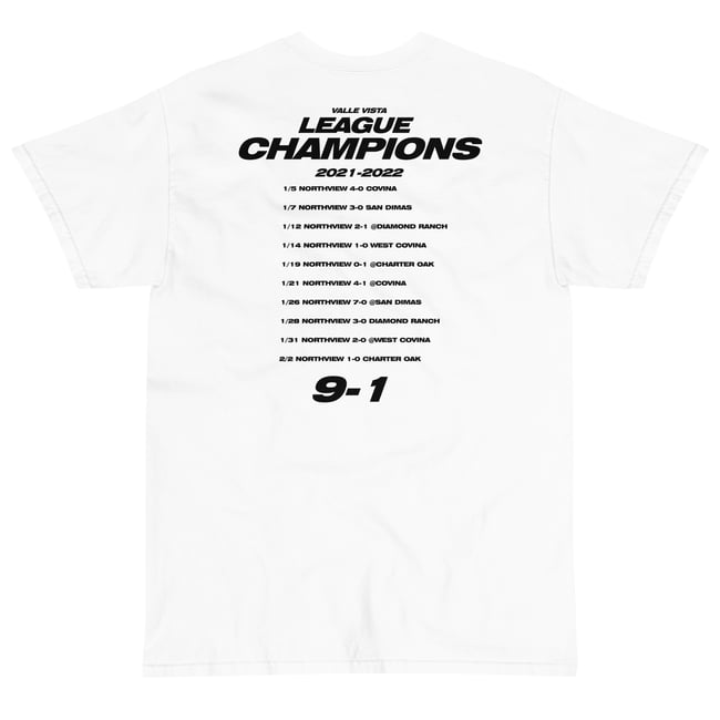 Valle Vista League Champ Tees