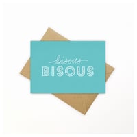 Image 3 of French kisses ‘Bisous bisous’ eco card
