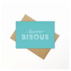 French kisses ‘Bisous bisous’ eco card