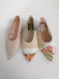 Image 3 of Jennifer Collier: Stitched Paper Slippers.