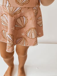Image 2 of Pink Shell Peplum Bodysuit
