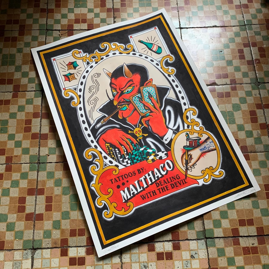 Image of "Dealing with the devil" print (preorder)