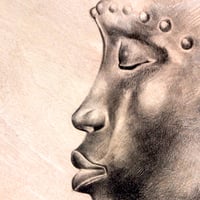 Image 3 of Original painting - "Scarifications" - 50x50 cm