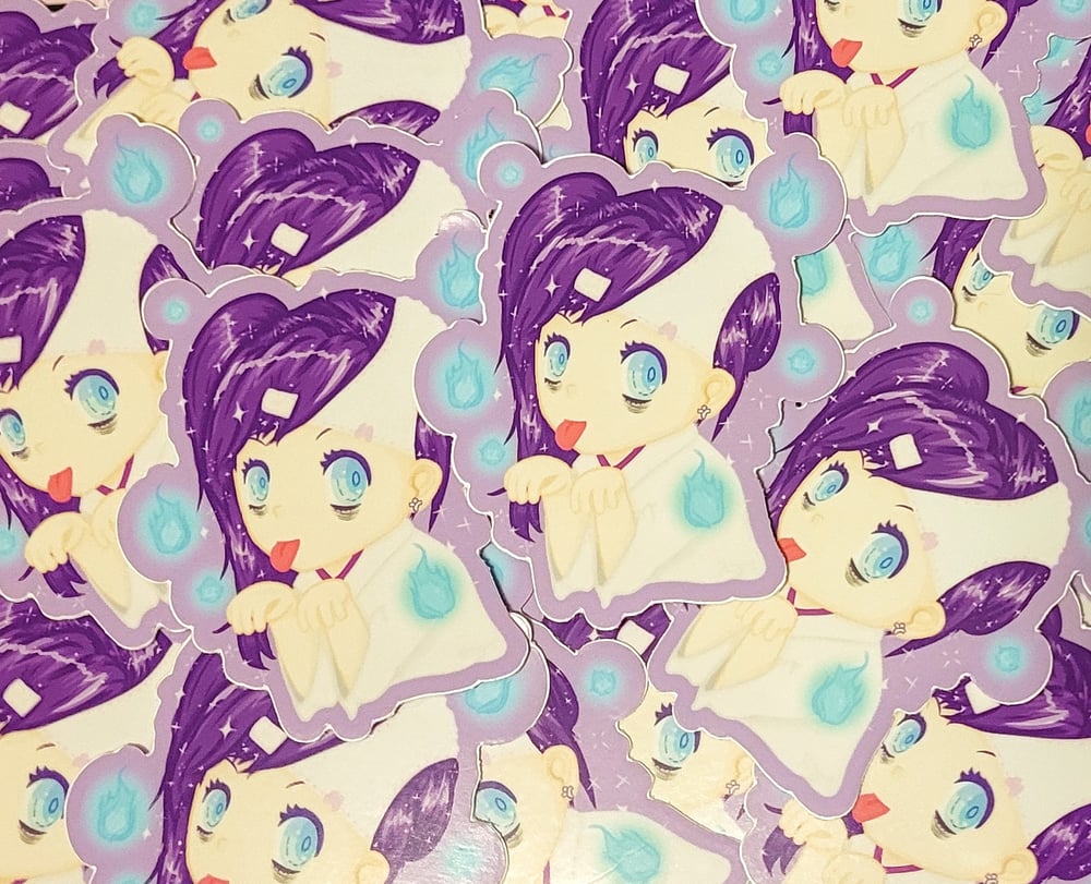 Image of GHOST GIRL 3" Large Size Glossy Vinyl Stickers