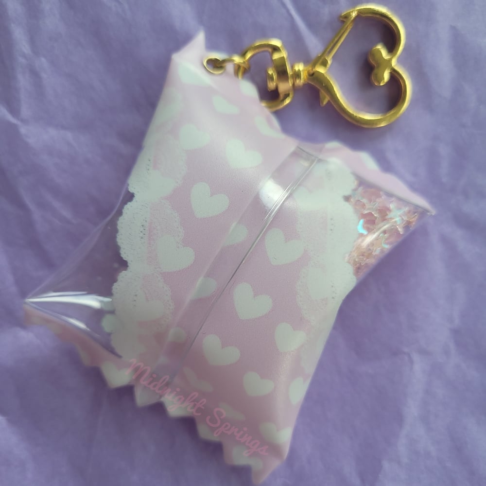Image of LOVE PLANET - Shaker Candy Bag Keychain Charms
