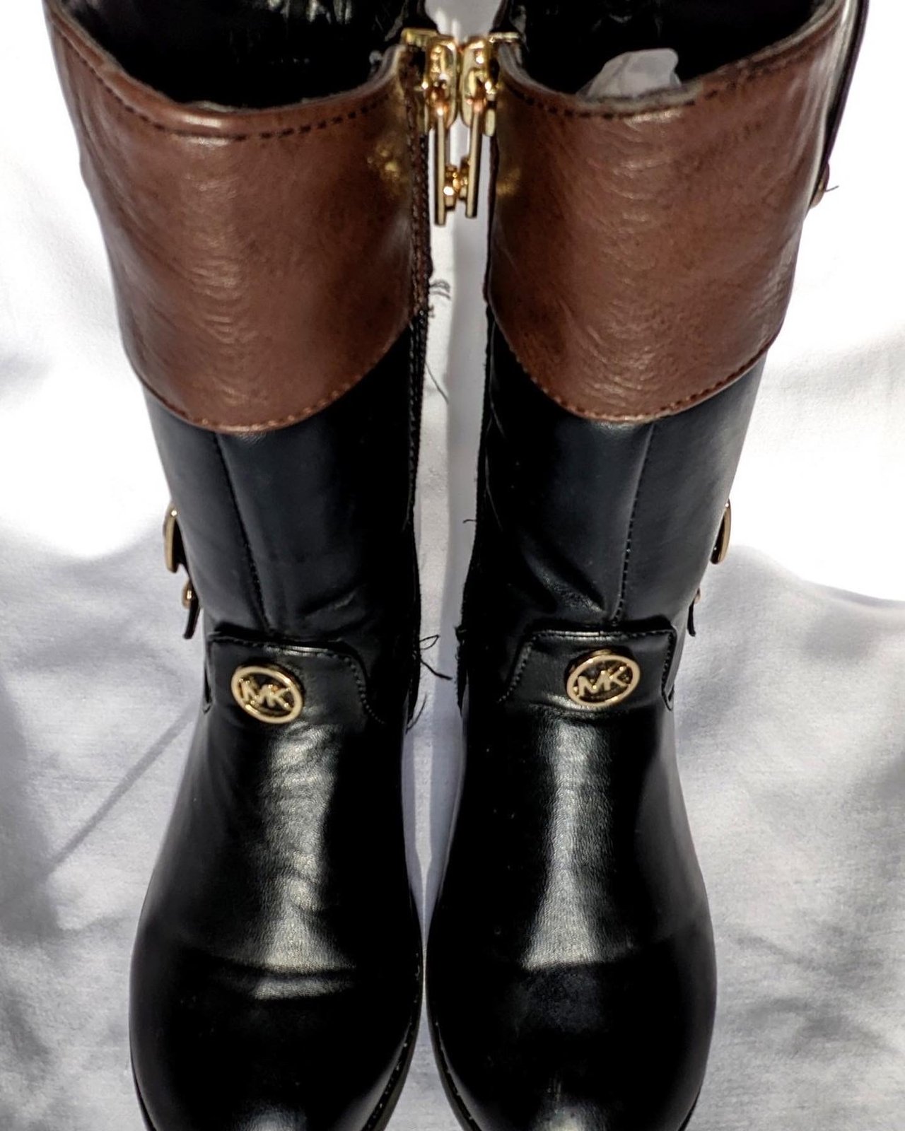 Michael Kors Women039s Preston Leather Tall Riding Boots Size 6   Chestnut  eBay