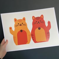 Image 3 of A5/A3 Cat Moods Print