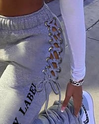 Image 2 of GREY SWEATPANTS SEASON FOR HER 