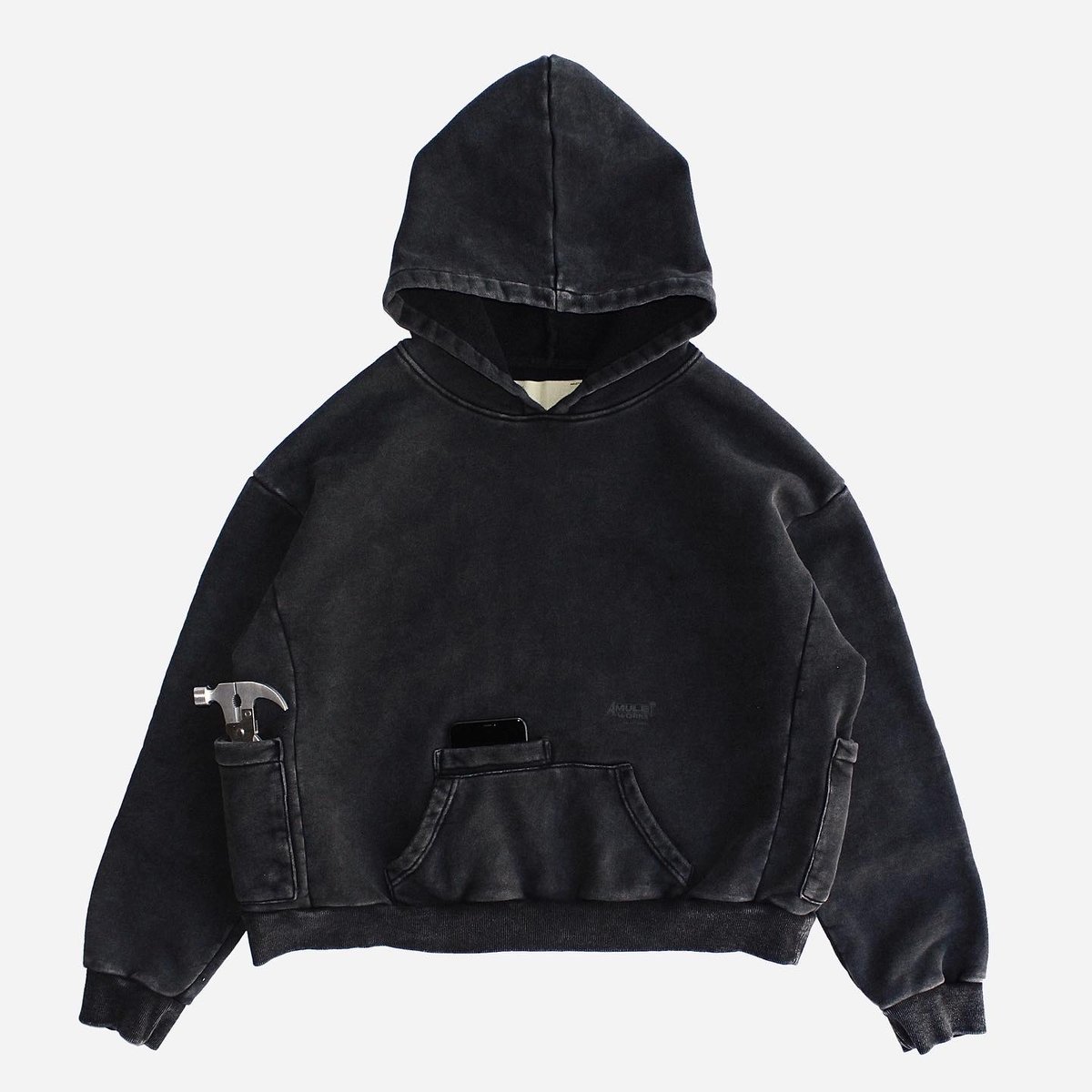 Black Carpenter hoodie | Amulet Ware