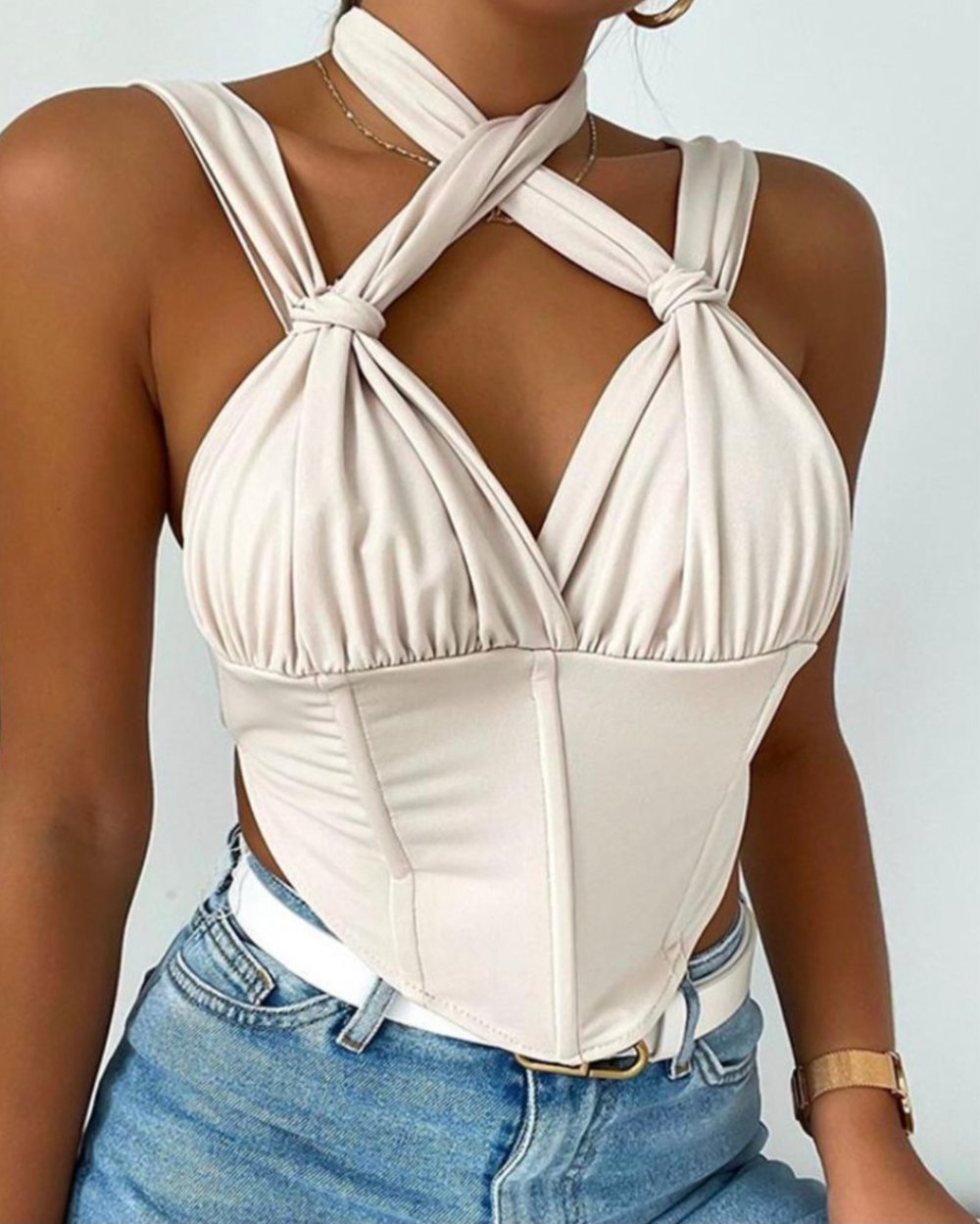 Image of HALTER MY LIFE TOP 