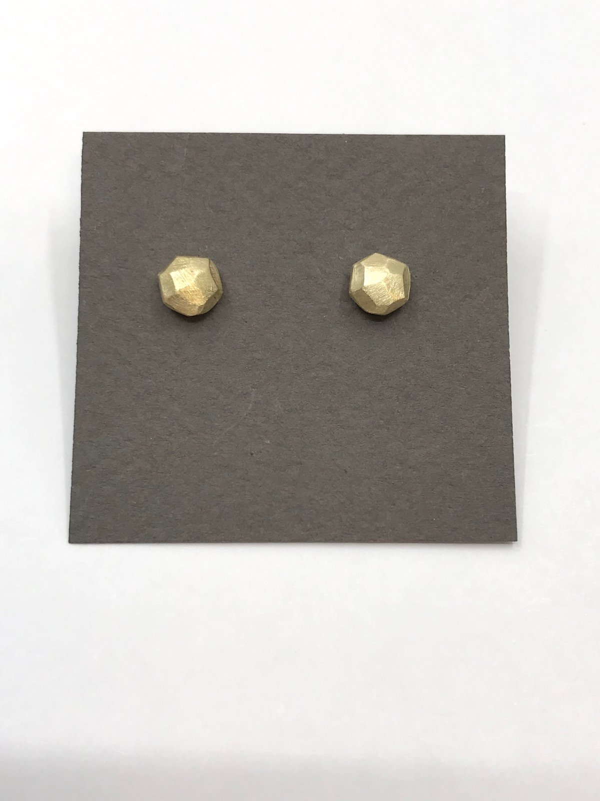 Brass Geometric Earrings by Christiane Danna