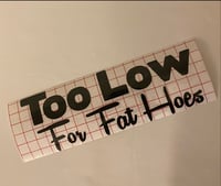 TOO LOW For Fat Hoes