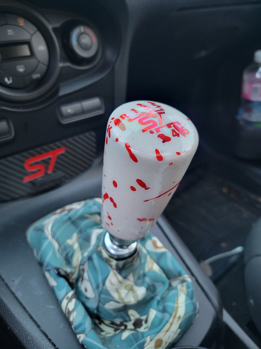Image of White w/ Red Splatter
