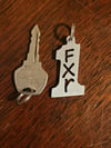 #1 FXR KEY  CHAIN BRUSHED ALUMINUM