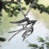 Sparrow Necklace, Sterling Silver