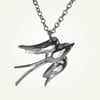 Sparrow Necklace, Sterling Silver
