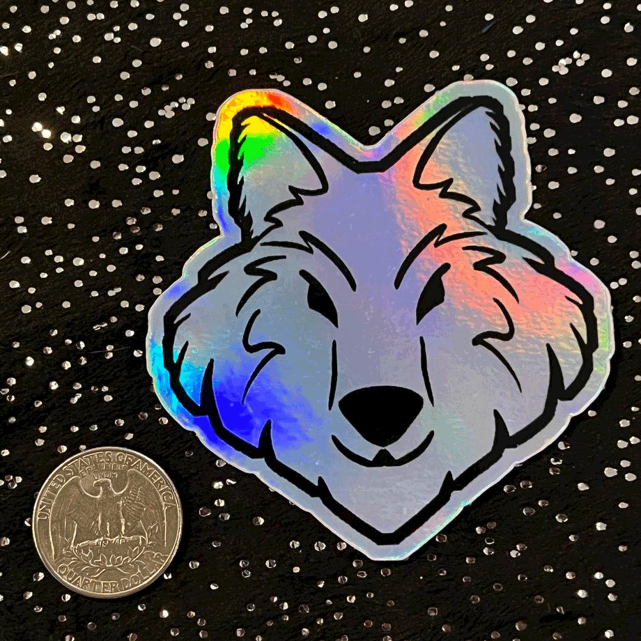 Image of Holo Sticker: Inner Animal - Wolf