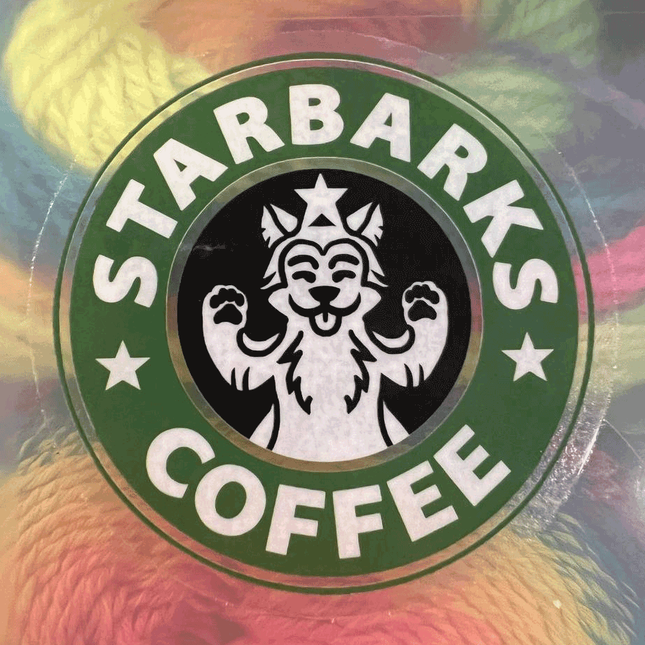 Image of Clear Vinyl Sticker: Starbarks