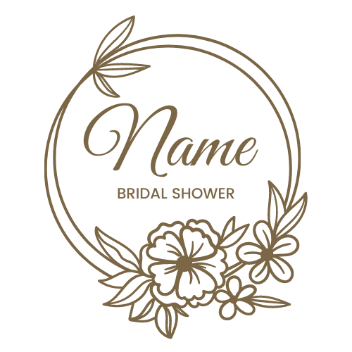 1, 15 or 30 PERSONALISED Pre Cut Bridal Shower / Cupcake or Cookie Edible Toppers / Floral Wreath