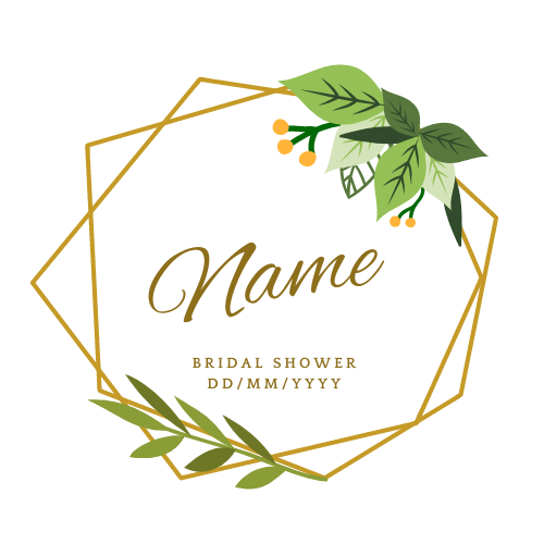 1, 15 OR 30 PERSONALISED Pre Cut Bridal Shower / Cupcake or Cookie Edible Toppers / Leaves