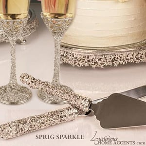 Image of Bliss Sprig Sparkle Serving Tray