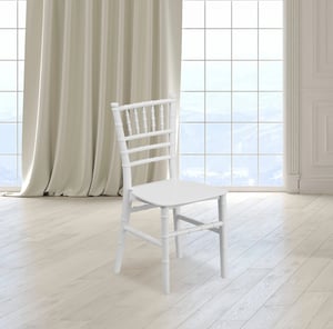 Image of Kids white chaivari chair 