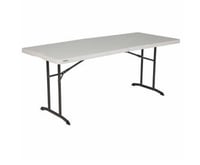 Image 1 of White folding table 6ft