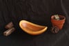 Cherry wood rocking bowl