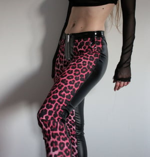 Image of SAMPLE SALE - Kultchen Pink Predator Heavy Zipper Pants II (Size S)